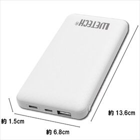 NEC SSD480Gb 大容量RAM16Gb バッテリー8時間超 人気ホワイト WETECHモバイルバッテリー 10000mAh | ウィキャンオンライン